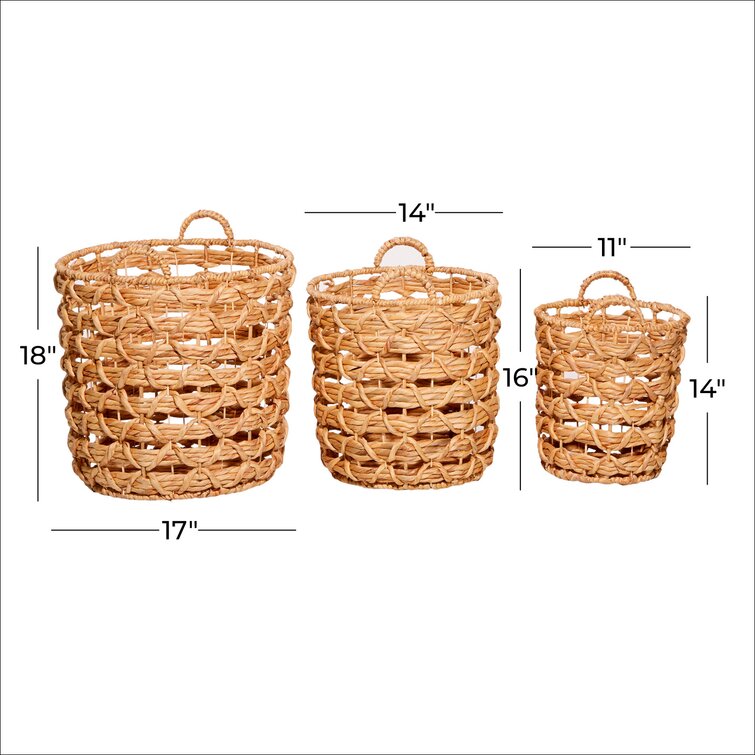 3 Piece Seagrass Basket Set | Joss & Main